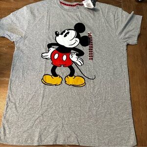 Mickey Mouse Shirt Adult Size XLarge Gray Original Disney Mens NEW